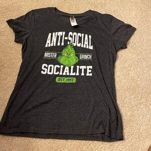 Anti-Social Mister Grinch Socialite t-shirt